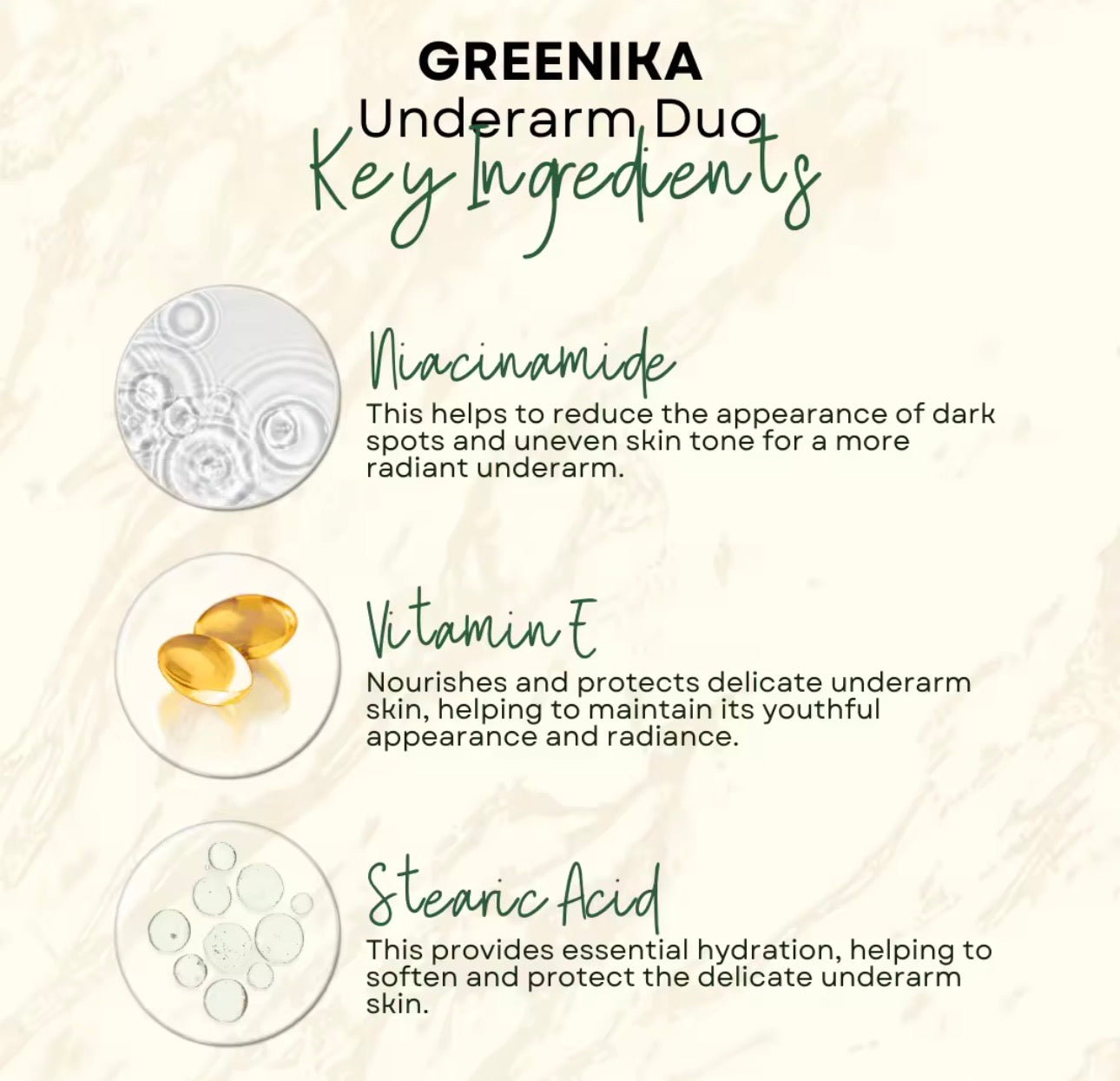 Greenika 10X Underarm Brightening DUO | 30g| 50ml