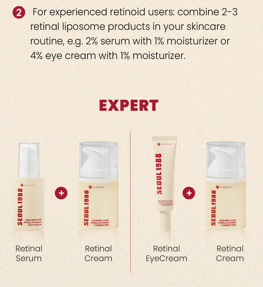 SEOUL 1988 Cream : Retinal Liposome 1% + Fermented Rice - KSECRET