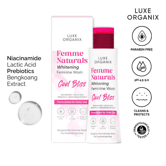 LUXE ORGANIX Femme Naturals Antibacterial Feminine Wash |120ml