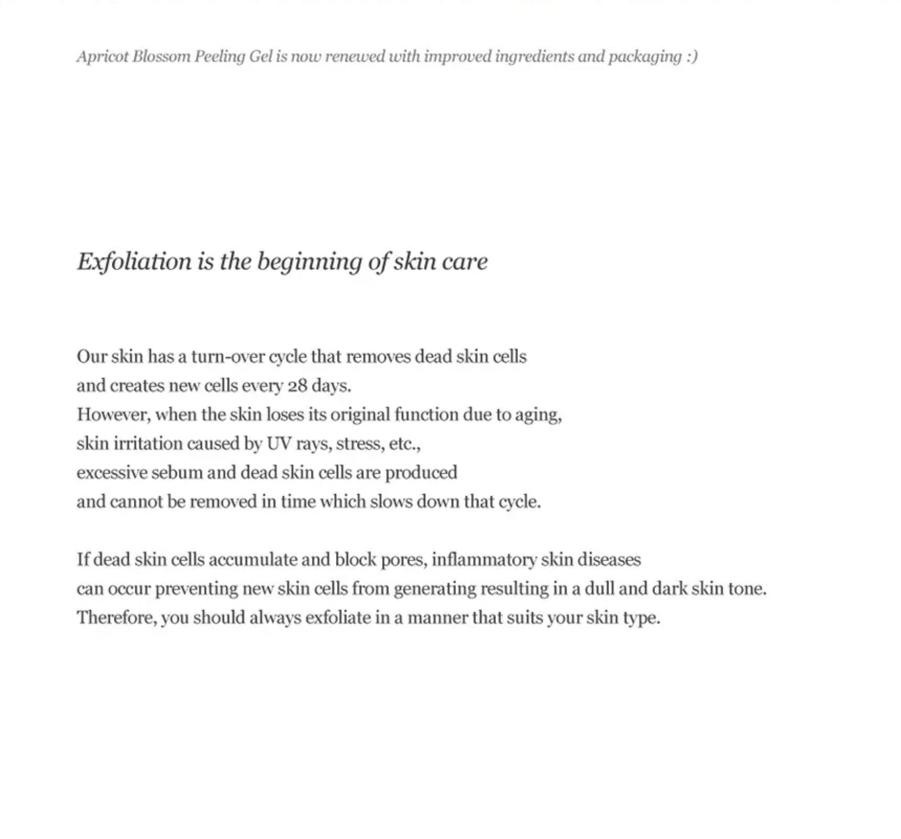 Beauty of Joseon Apricot Blossom Peeling Gel | 100ML