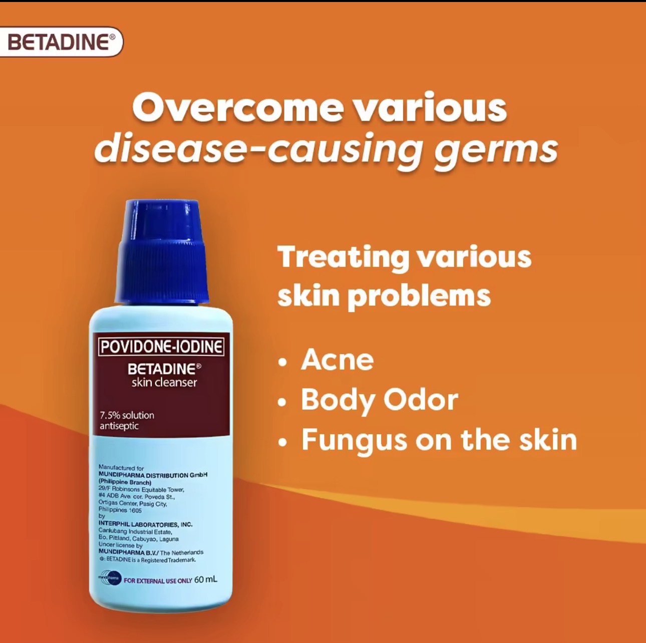 Betadine® 7.5% Skin Cleanser | 120ml