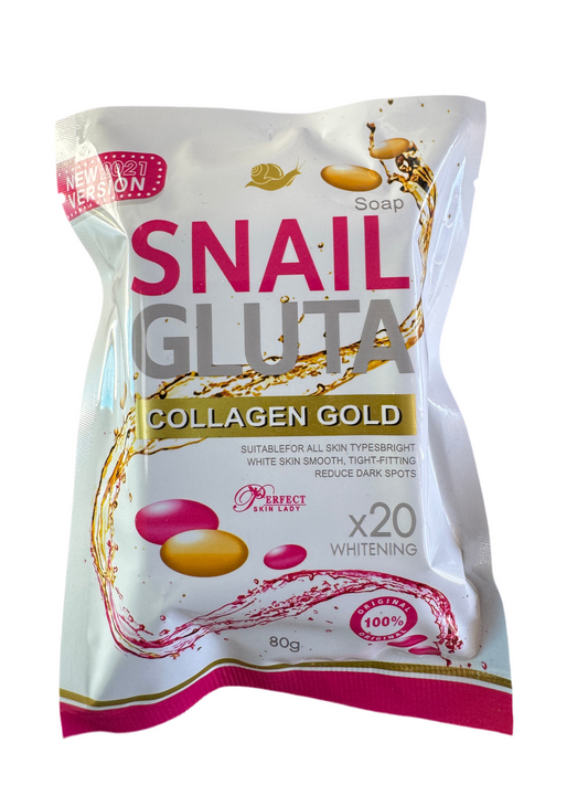 Snail Gluta Collagen Gold Soap | x20 Whitening | 💯 Authentic from Thailand 🇹🇭