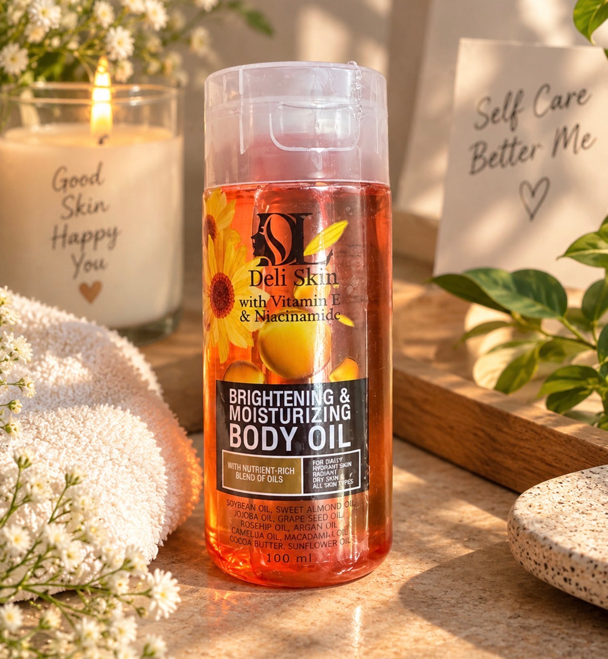 Deli Skin Brightening & Moisturizing Body Oil | 100ml