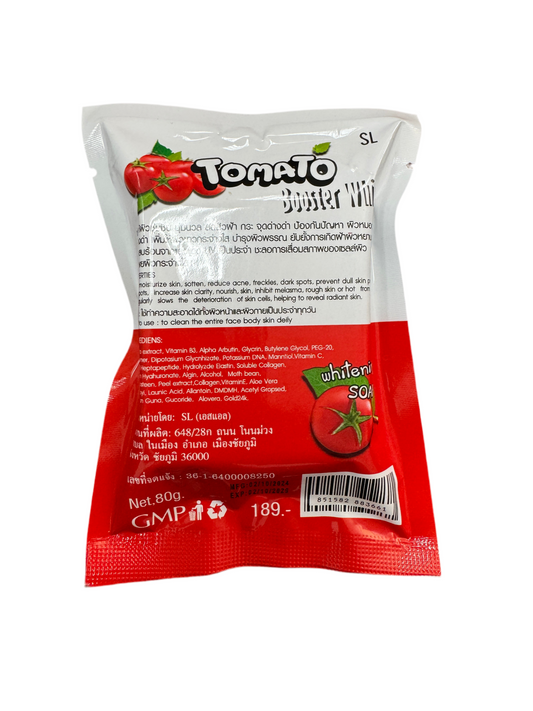 Snail White Tomato Booster Whitening Soap | 80g | SL Whitening Body Care | Made in Thailand