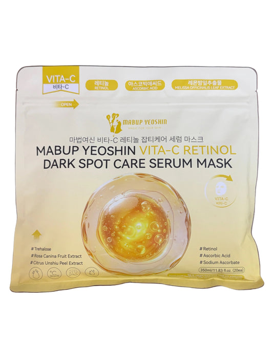 Mabup Yeoshi VITA-C RETINOL Dark Spot Care Serum Mask | 20sheets