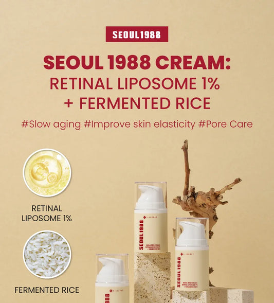 SEOUL 1988 Cream : Retinal Liposome 1% + Fermented Rice - KSECRET