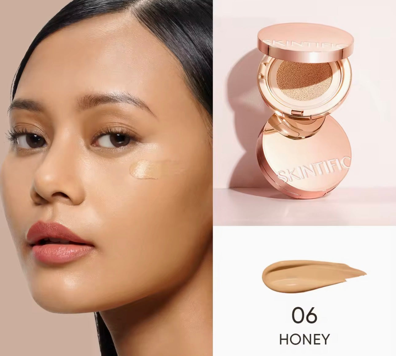 Skintific Cover All Perfect Cushion |High Coverage Poreless Flawless Foundation |24H Long-lasting SPF35 PA++++