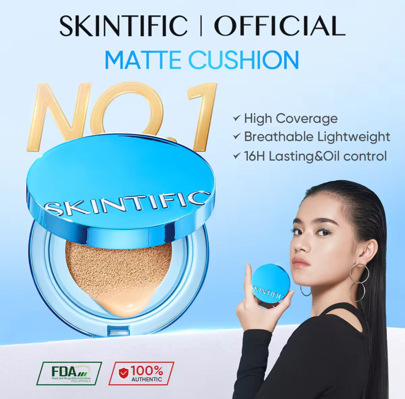 SKINTIFIC Matte Cushion