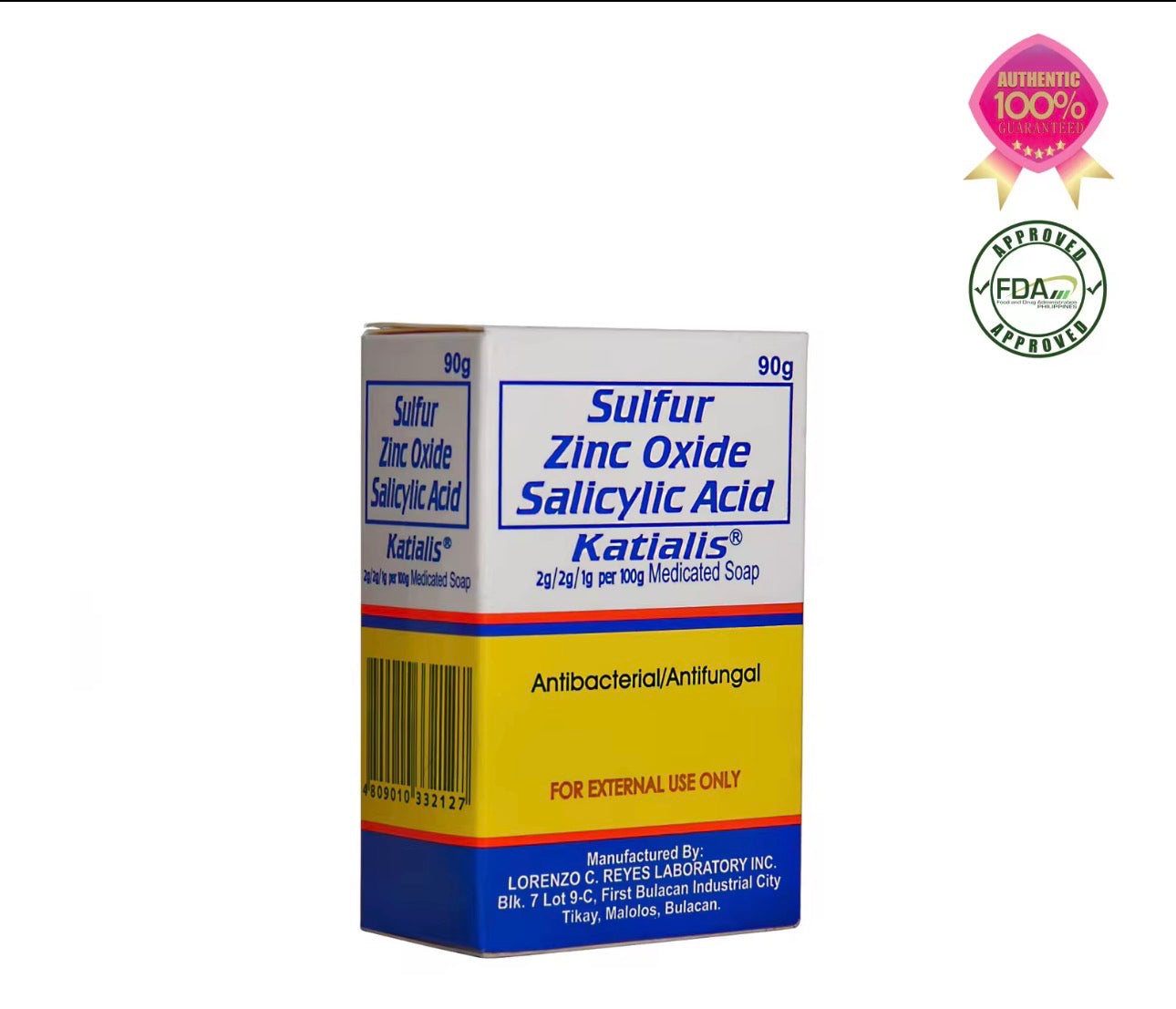 Katialis Medicated Soap | 90g | Antibacterial & Antifungal