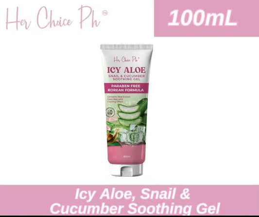 Her Choice Ph ICY ALOE, SNAIL & CUCUMBER SOOTHING GEL | 100ml