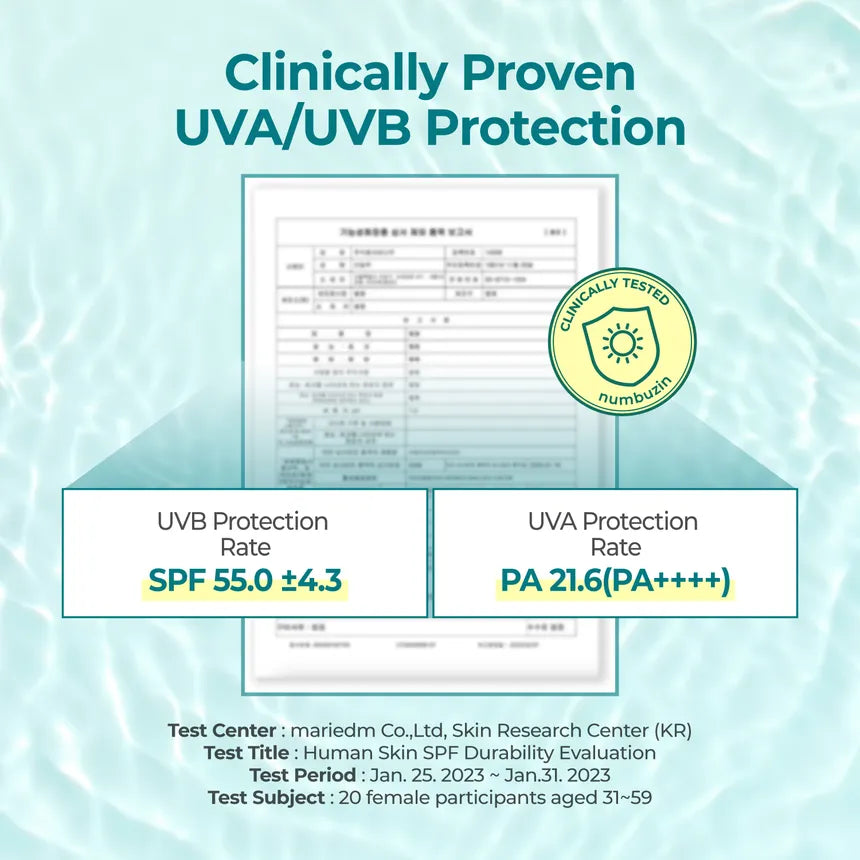 numbuzin - No.1 Clear Filter Sun Essence Cica + Hyaluronic Acid 50ml