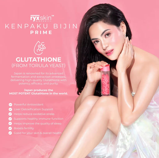 RYX SKIN Kenpaku Bijin Prime Glutathione Collagen 62 Capsules 450mg