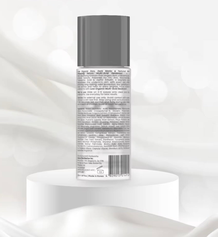 Luxe Organix Zero Dark Marks & Textured Skin Whitening Serum Deodorant |50ml