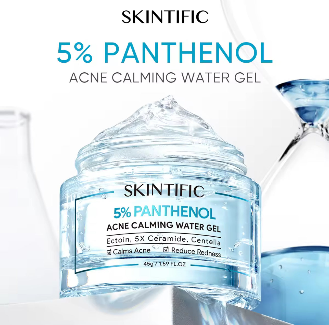 SKINTIFIC 5% PANTHENOL ACNE CALMING WATER GEL (45g)