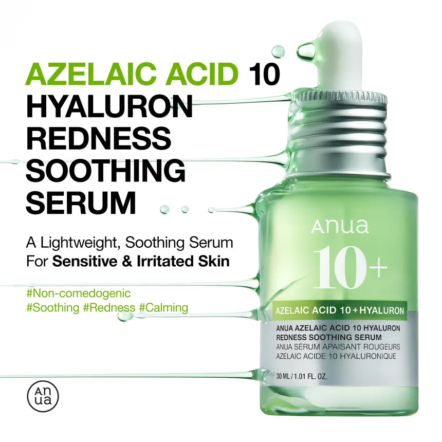 Anua Azelaic Acid 10 Hyaluron Redness Soothing Serum 30ml | authentic from Korea