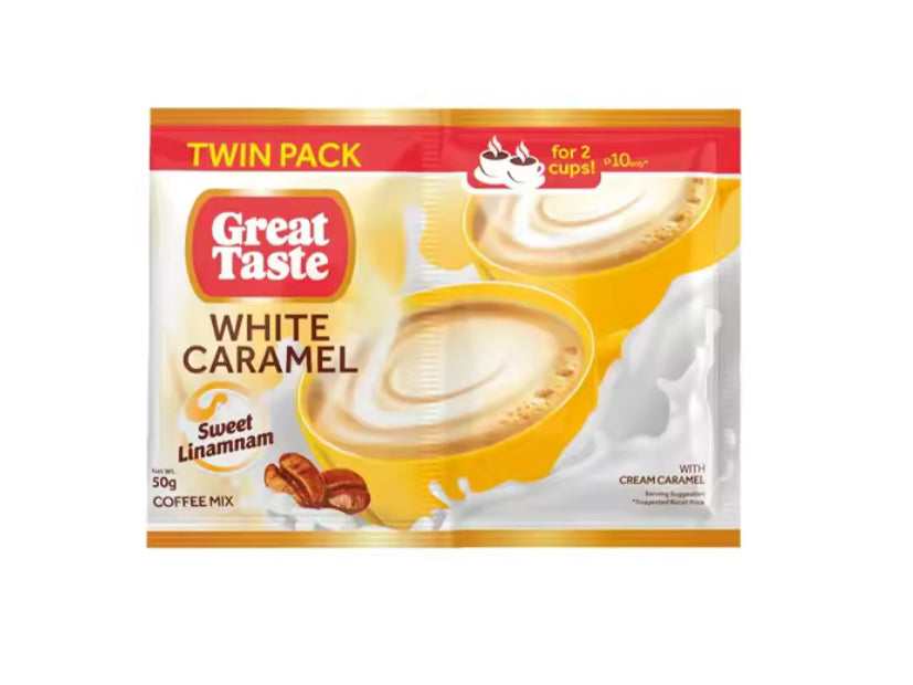 Great Taste White Caramel (1pc twin pack) 50g