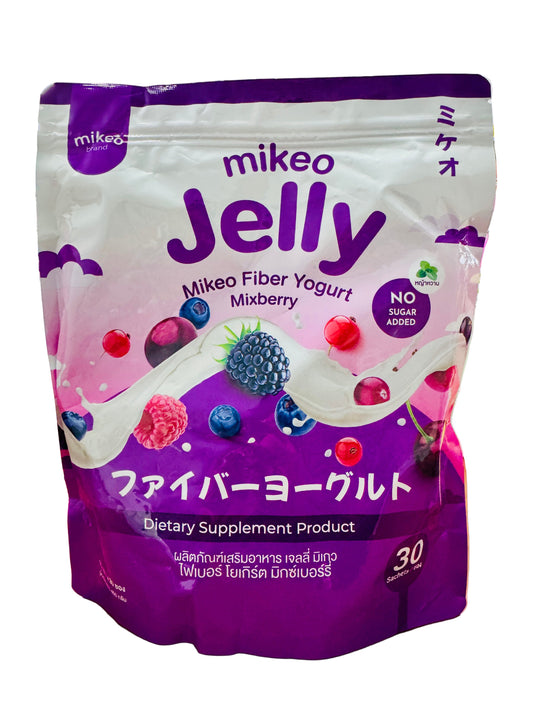 Mikeo Jelly Fiber Yogurt Mixberry | 30 sachets | 💯 Authentic from Thailand 🇹🇭