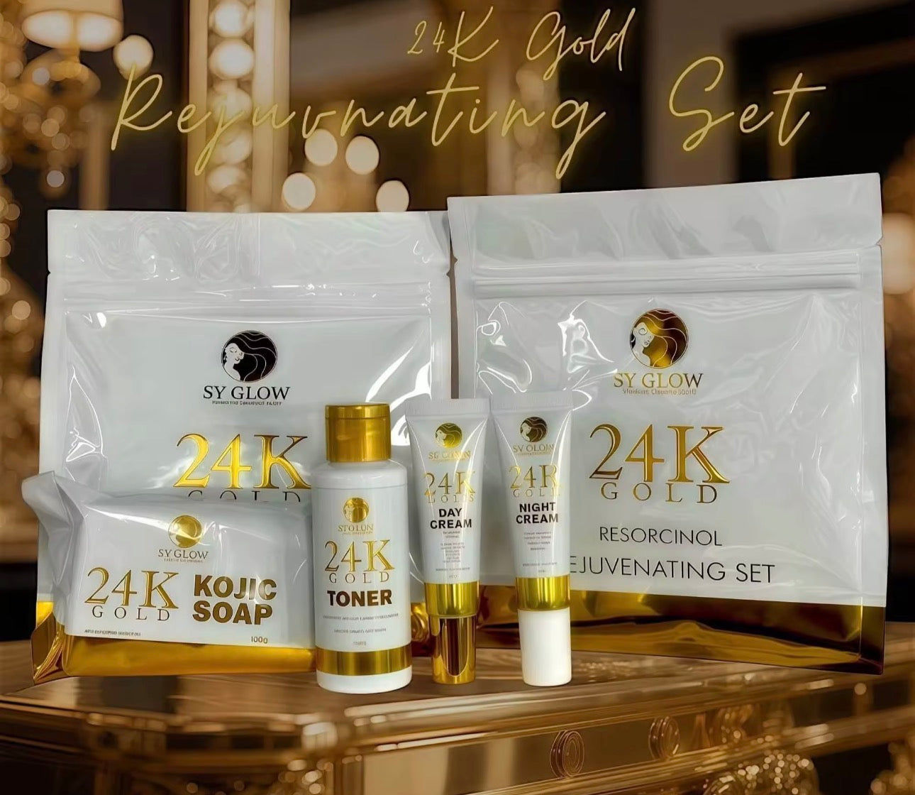 SY Glow 24k Gold Resorcinol Rejuvenating Set