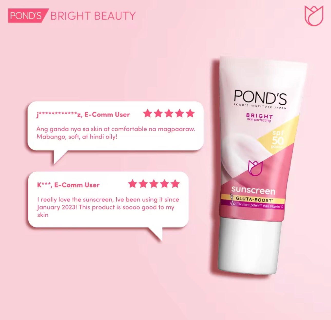 Ponds White Beauty Sunscreen SPF50 PA+++