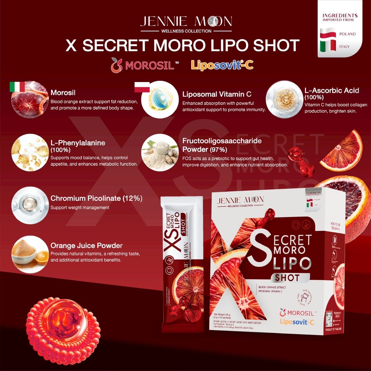 Jennie Moon Secret Moro Lipo Shot XS