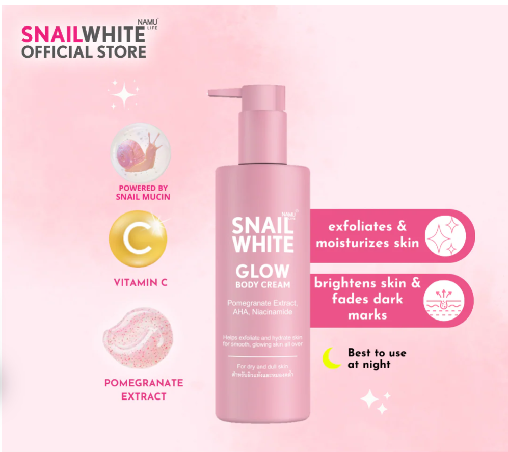 SNAILWHITE Glow Body Cream 300ML