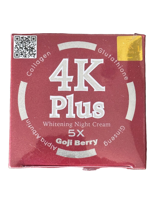 4K Plus 5X Whitening Night Cream Goji Berry | Authentic from Thailand