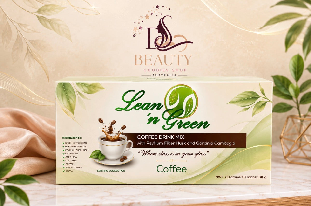 Lean ‘n Green Coffee Drink Mix with Psyllium Fiber Husk & Garcinia Cambogia