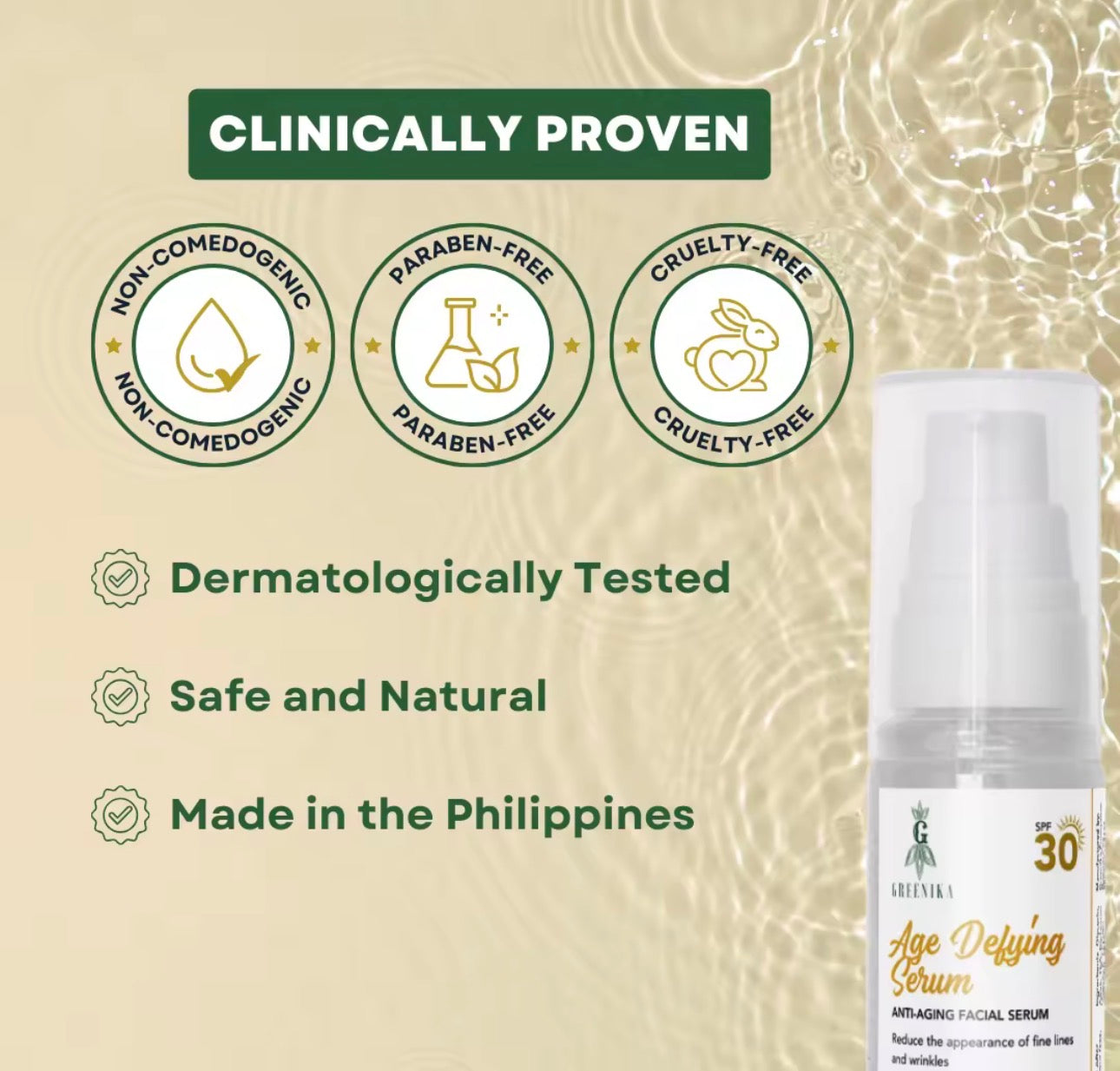 Greenika Anti-Melasma Age Defying Serum SPF 30 | 30ml