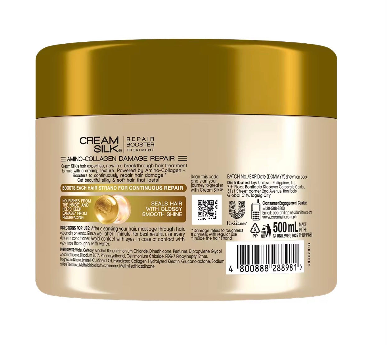Creamsilk Amino Keratin Rebond Straight | Amino CollagenDamage Repair |500ml