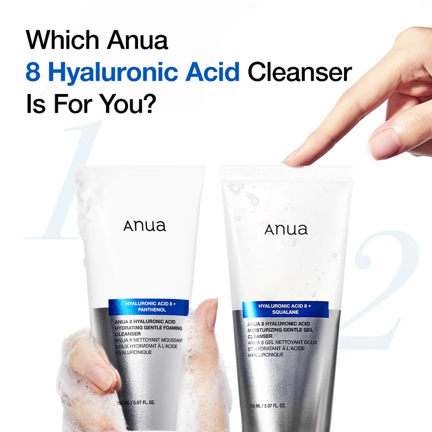 Anua 8+ Hyaluronic Acid Moisturizing Gentle Gel Cleanser 150ml | authentic from Korea