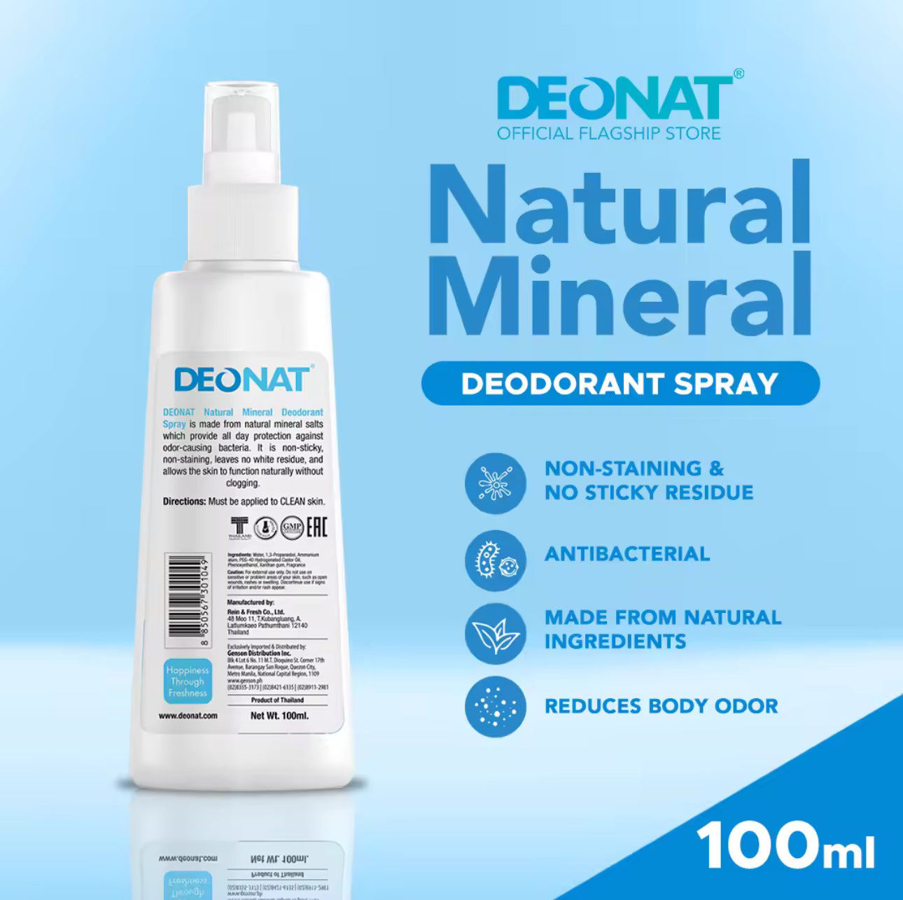 Deonat Natural Mineral Deo Spray | 100ml