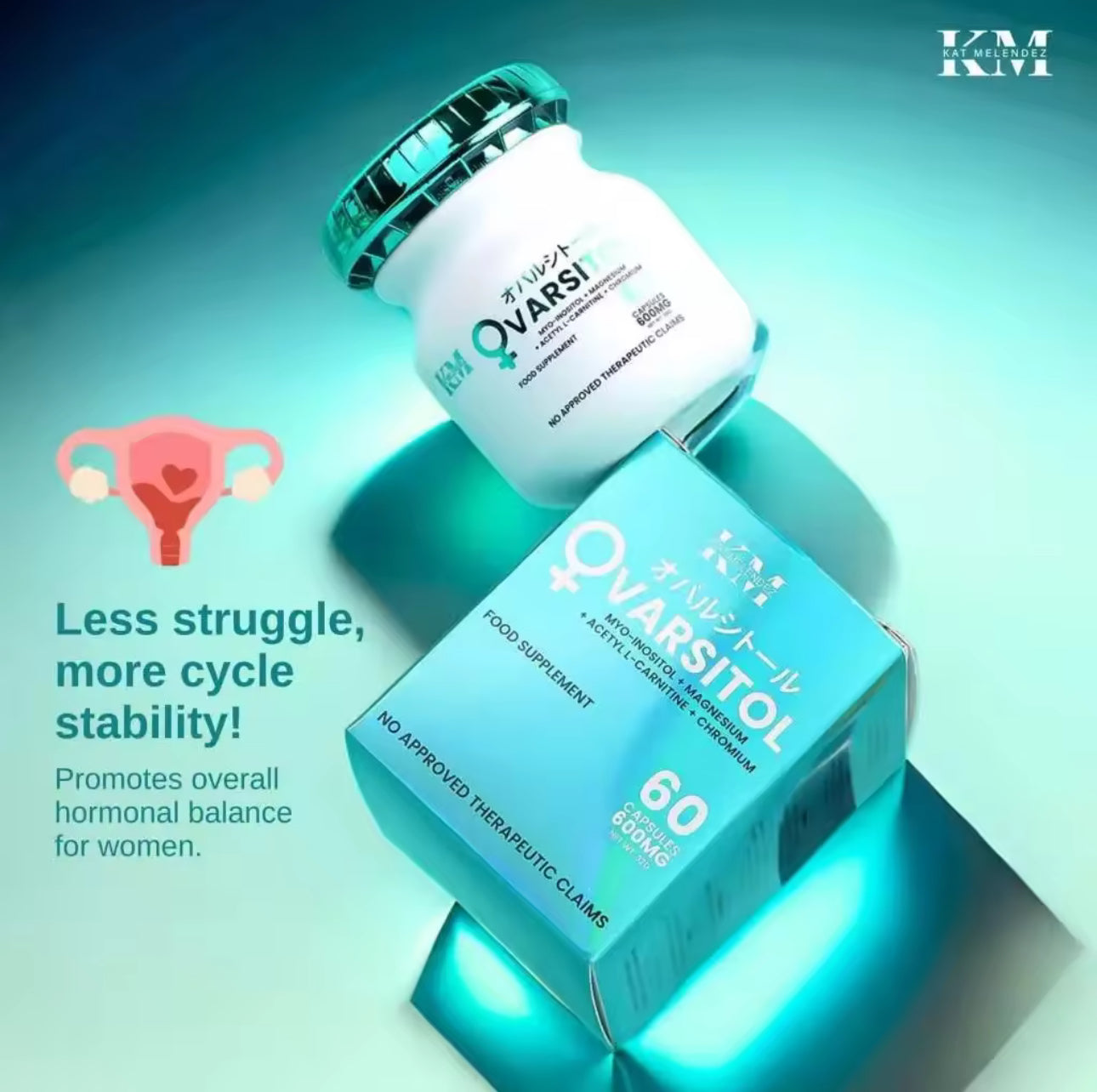 Ovarsitol 600mg 60 Capsules | BY KM