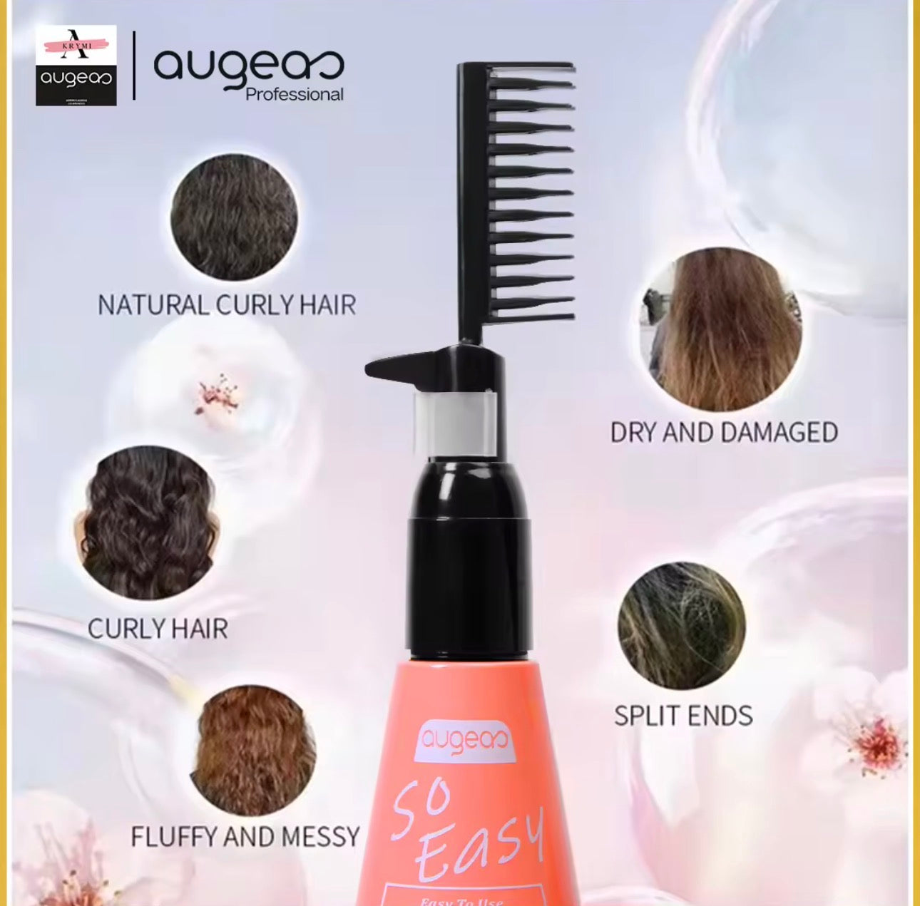Augeas Professional So Easy Straighten Hair Cream | 180ml