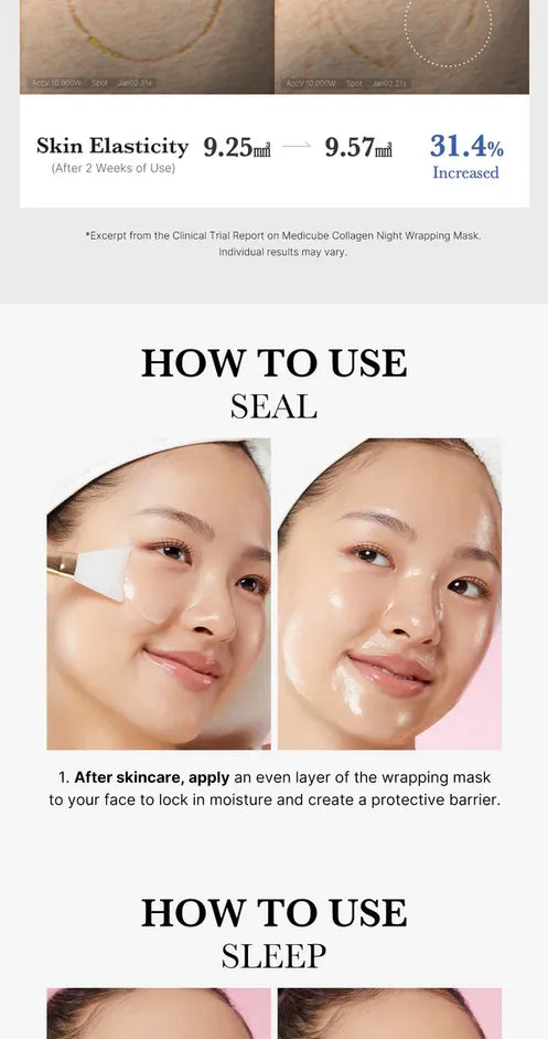Medicube Collagen Night Wrapping Mask 75ml | authentic from Korea