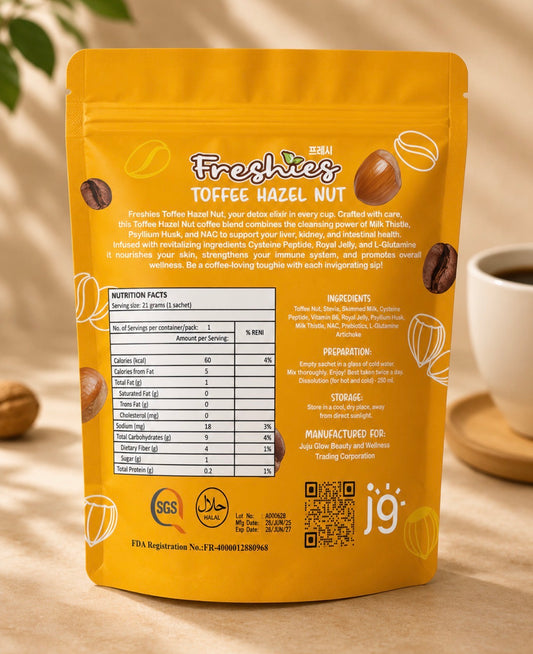 Freshies Toffee Hazelnut Health & Glow Up Coffee