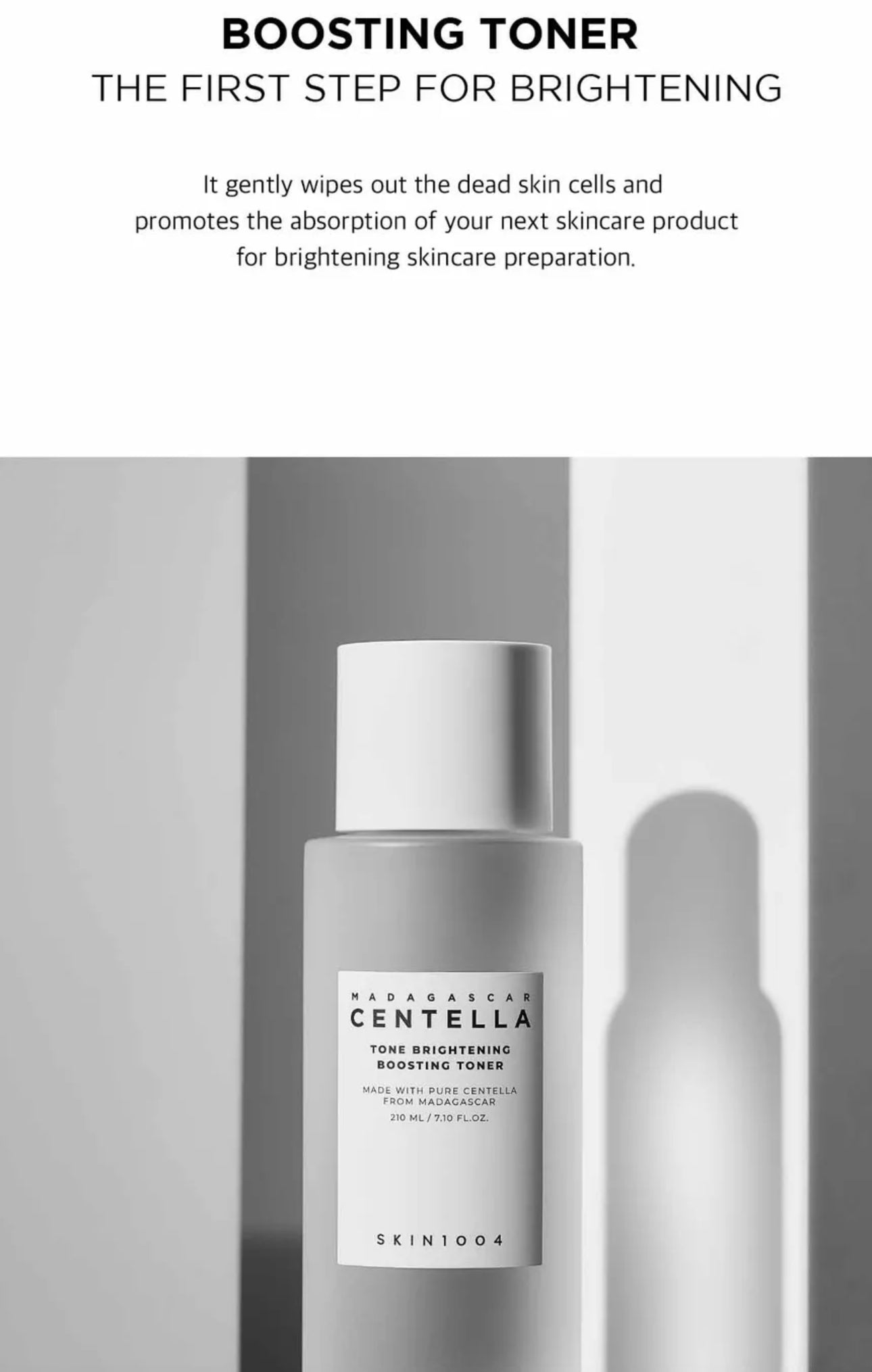 Centella Tone Brightening Boosting Toner |210ml | SKIN1004 Madagascar | Authentic from Korea