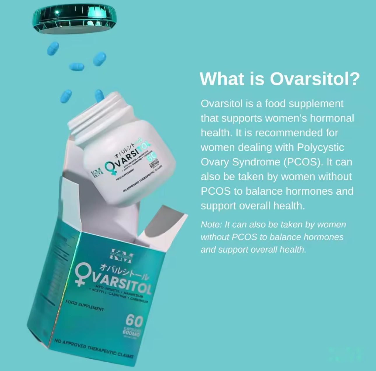 Ovarsitol 600mg 60 Capsules | BY KM