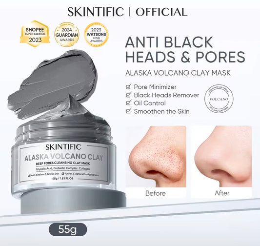 SKINTIFIC Alaska Volcano Clay Mask | 55g