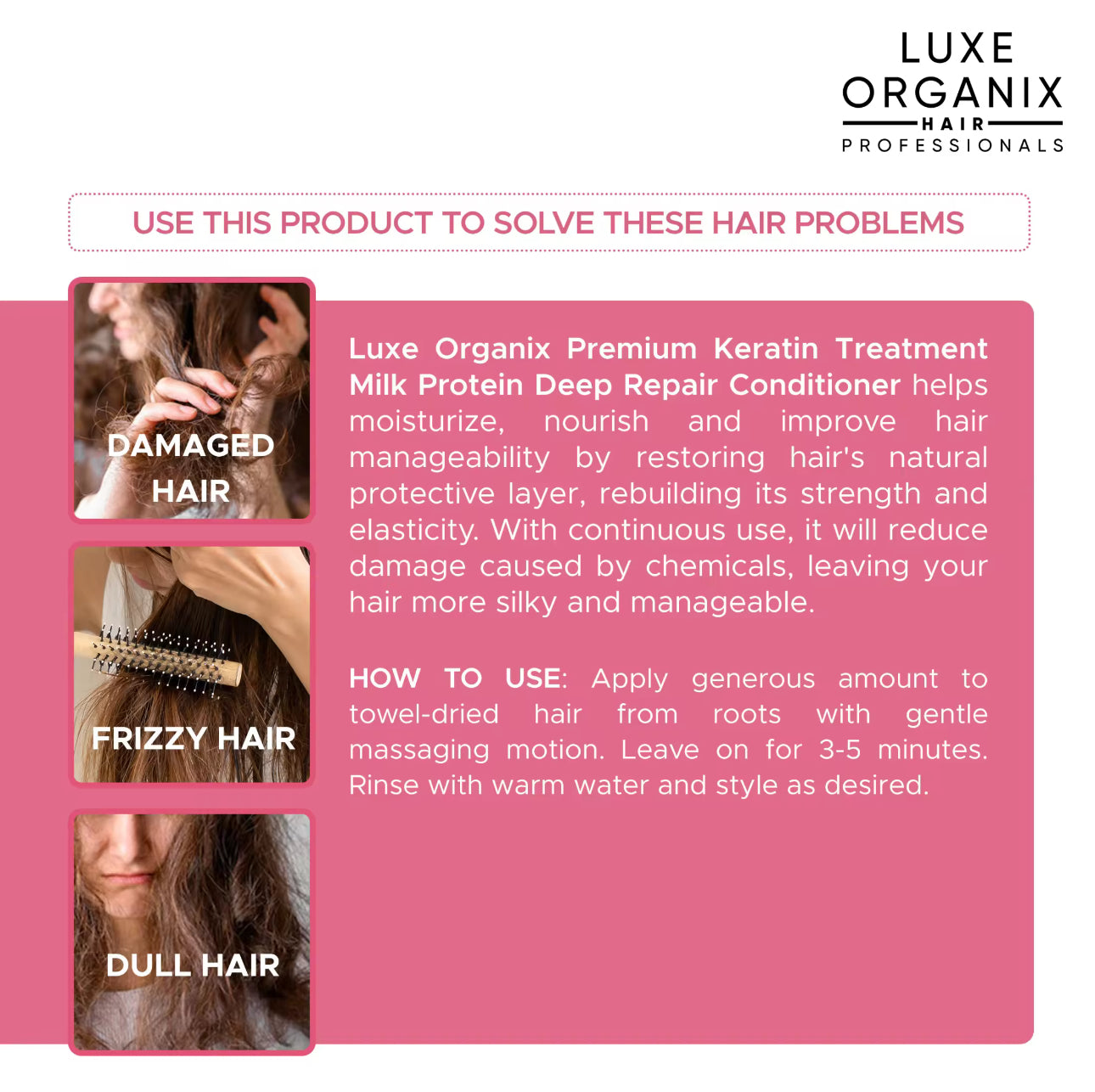 Luxe Organix Premium Keratin | Deep Repair Treatment 250ml