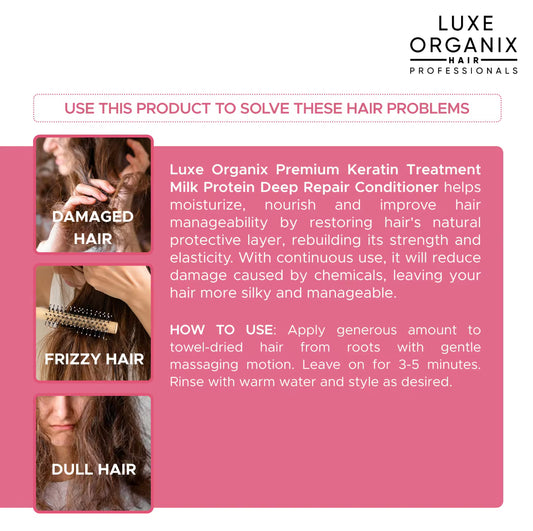 Luxe Organix Premium Keratin | Deep Repair Treatment 250ml