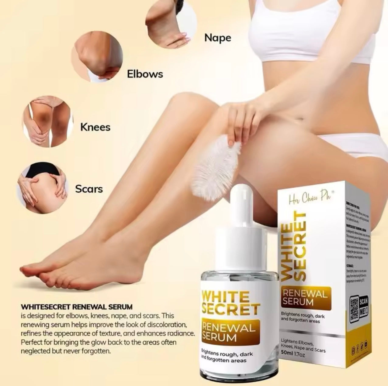 Her Choice PH Serum | White Secret Intimate Serum | White Secret Renewal Serum | 50ml