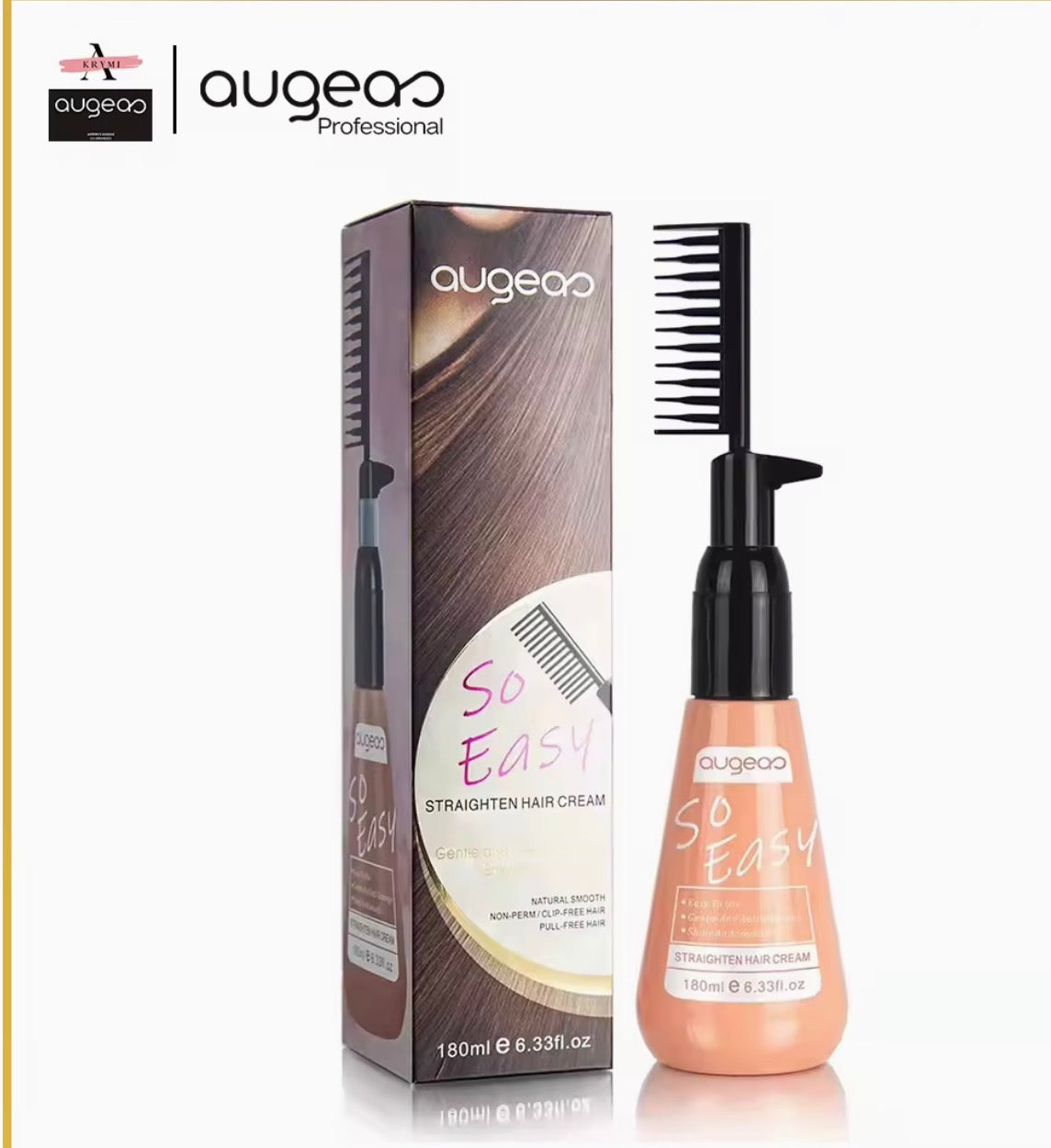 Augeas Professional So Easy Straighten Hair Cream | 180ml