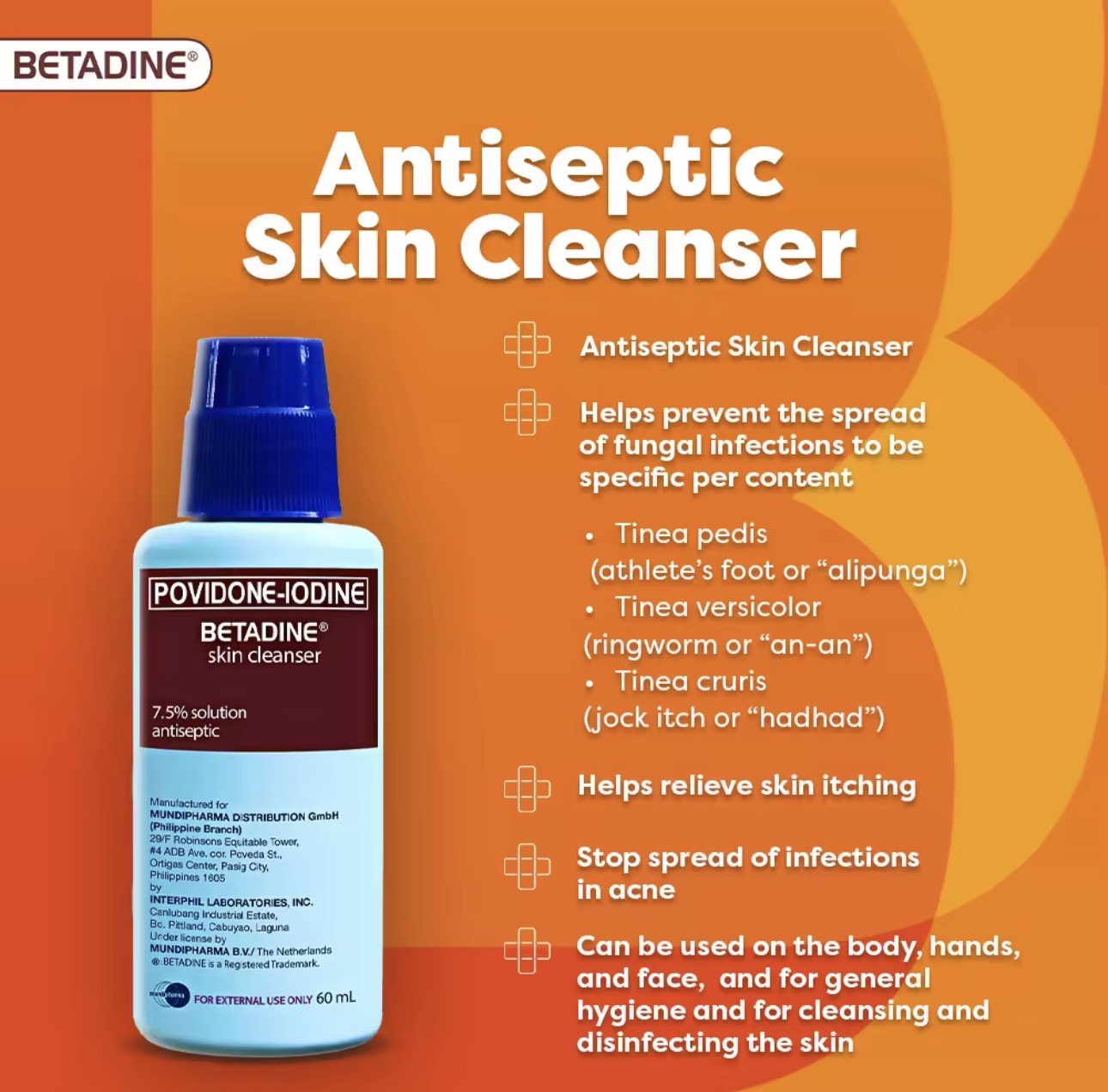 Betadine® 7.5% Skin Cleanser | 120ml