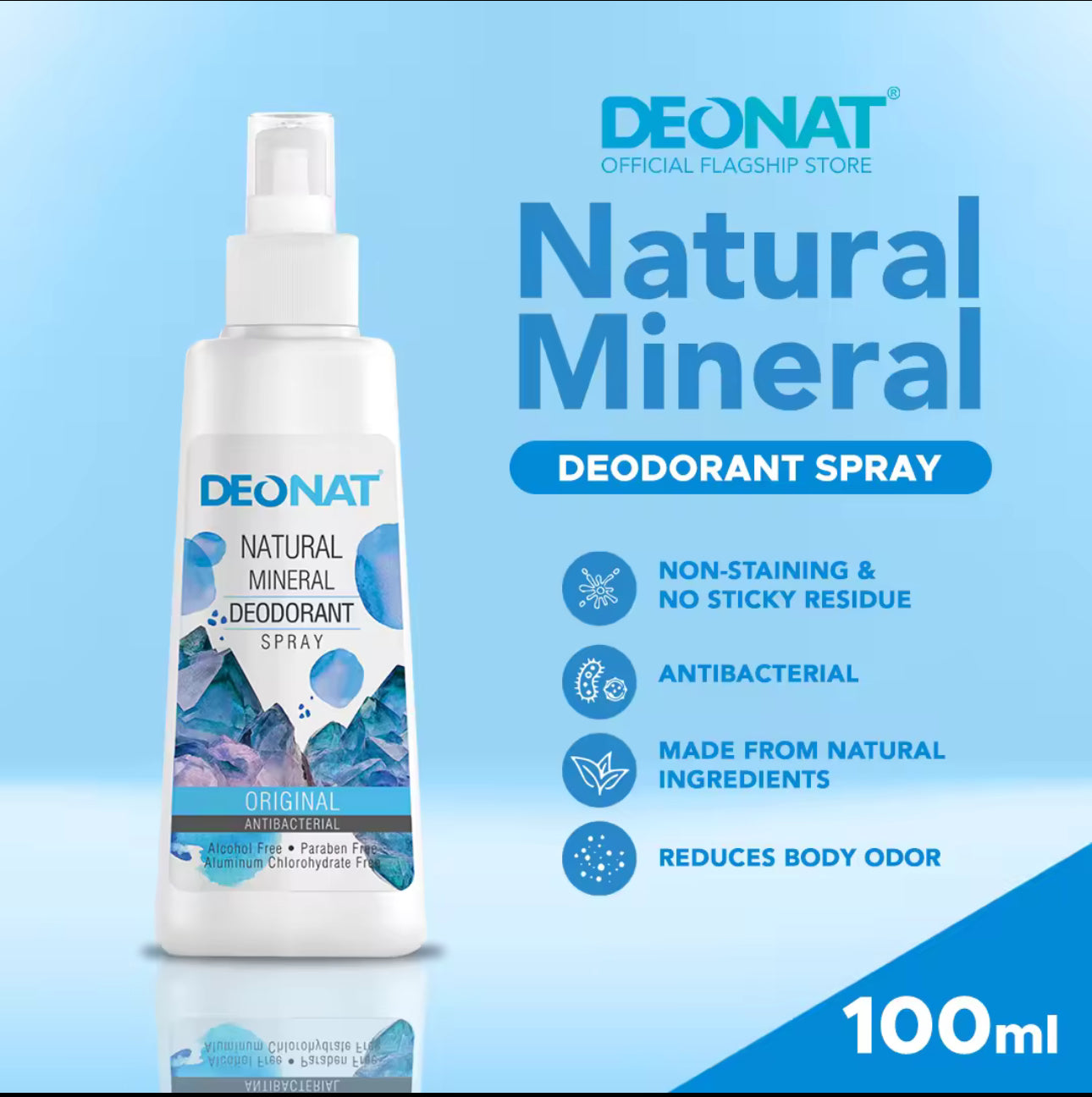 Deonat Natural Mineral Deo Spray | 100ml