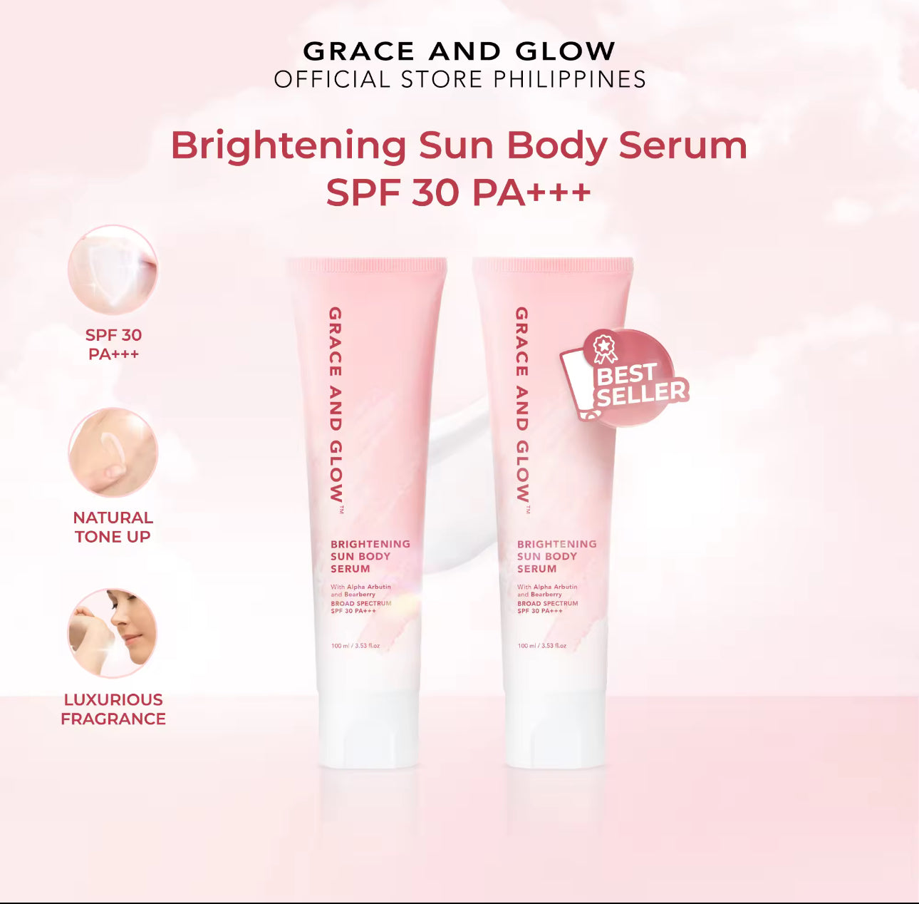 Grace & Glow Brightening Sun Body Serum SPF 30 PA+++ | 100ml