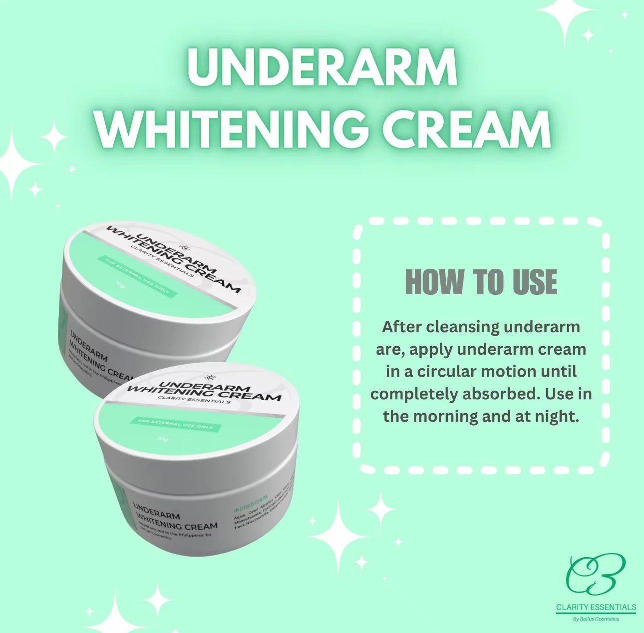 Underarm Whitening Cream | Clarity Essentials