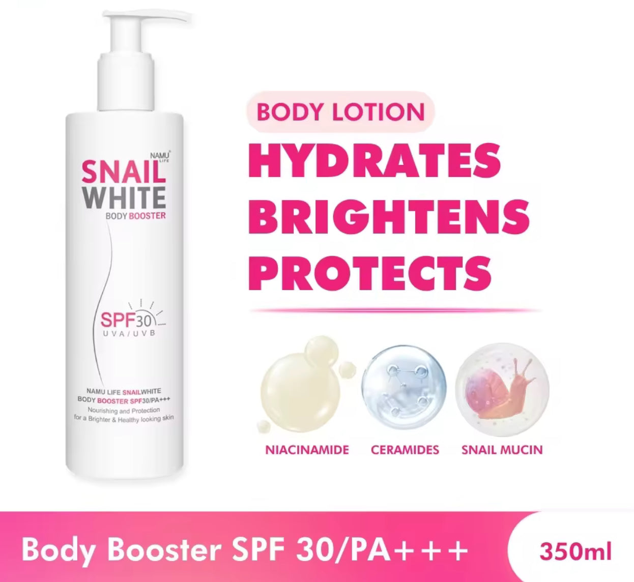 SnailWhite Body Booster SPF30/PA+++ | 350ml