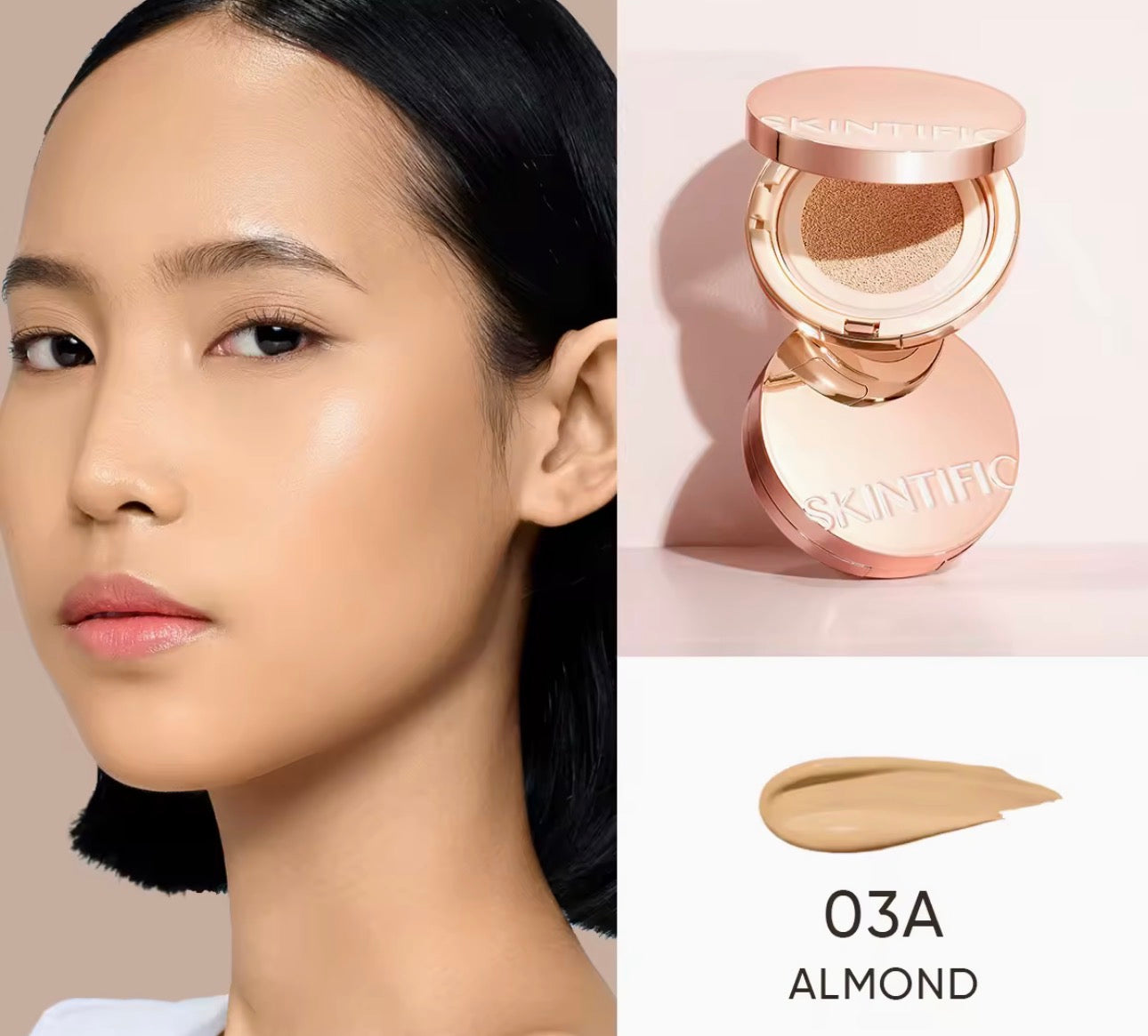 Skintific Cover All Perfect Cushion |High Coverage Poreless Flawless Foundation |24H Long-lasting SPF35 PA++++