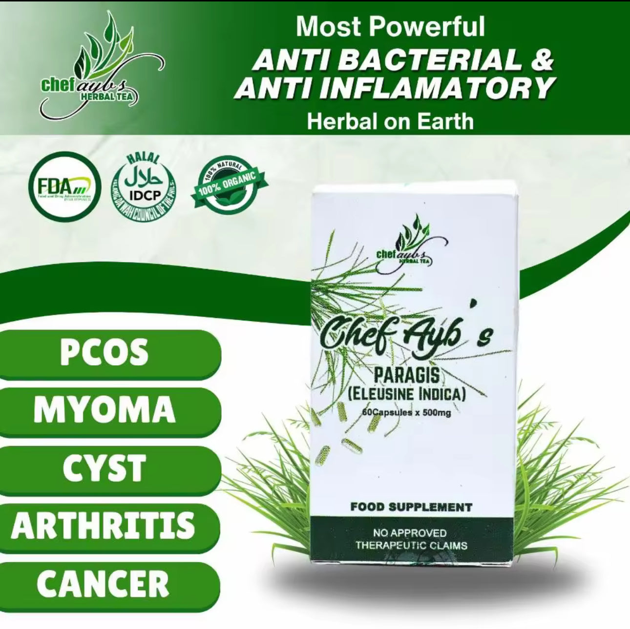 Chef Ayb’s Paragis 60 Capsules