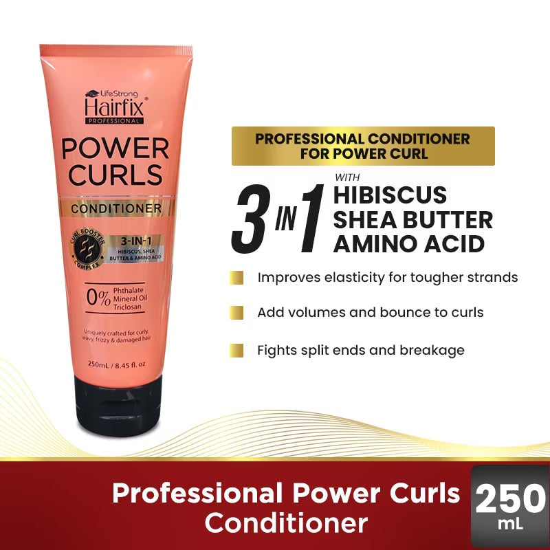 HairFix Power Curls Shampoo | Conditioner | Hair Lotion